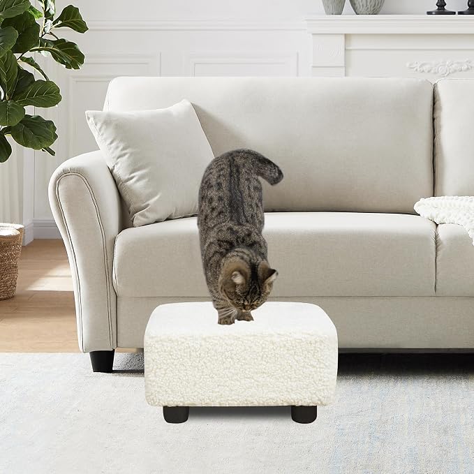 CAROLMADE Small Foot Stool Ottoman Footstool - Image 5