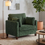 Luxury Oversized Accent Chair Set of 2, 40.9" Upholstered Piping Single - Image 3