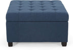 Christopher Knight Home Hedda Tufted Fabric Storage Ottoman - Image 5