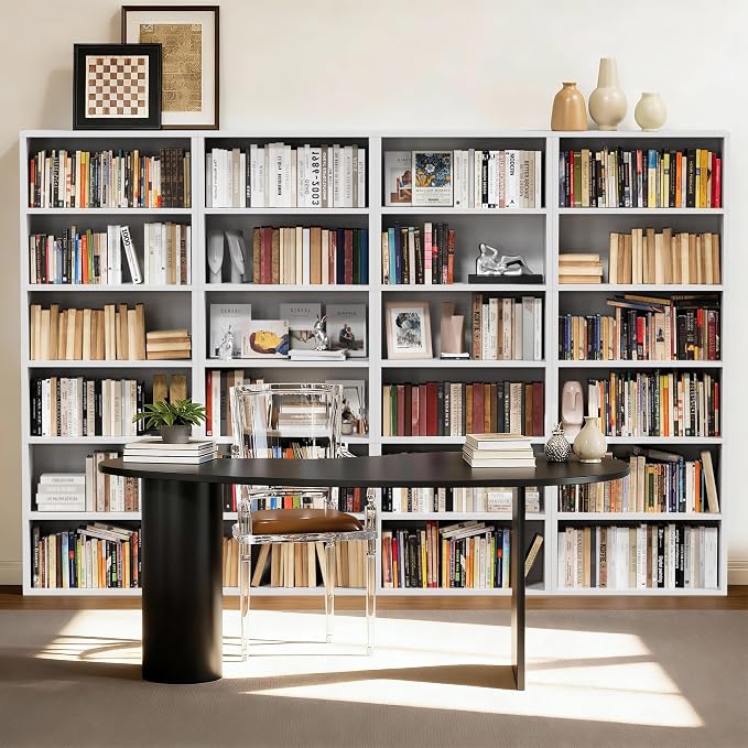 Furniwell 71" Tall Bookcase Bookshelves, 6 Tier Floor Standing Bookcases Open - Image 4