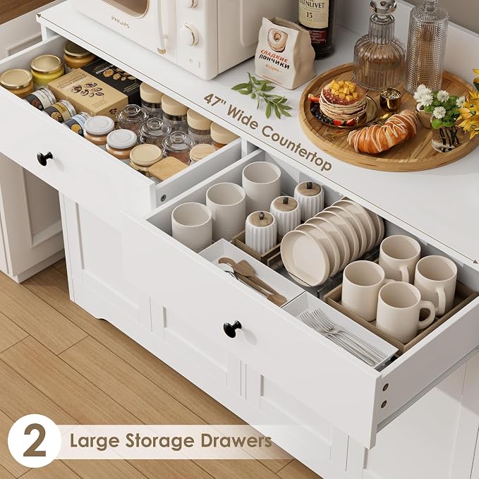 HIFIT 71" LED Kitchen Pantry Cabinet - Image 5
