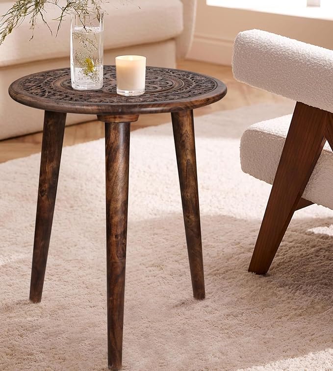 Side Tables Round with 3 Legs-Small Drink Table - Image 9