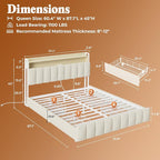 PRAISUN Bed Frame Queen Size - Image 2