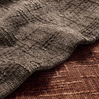 MIULEE Chenille Textured Fall Throw Pillow Covers Brown 18x18 Set of 2 | Slubby - Image 2