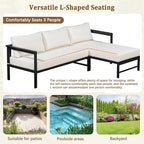 VilroCaz Outdoor L-Shaped Sectional Sofa - Image 6