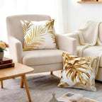 OBSEDE Golden Leaf Illustration Decorative Throw Pillow Covers 18 × 18 in - Image 7
