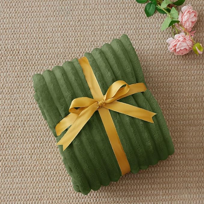 BEDELITE Ribbed Twin Blanket for Couch & Bed, Warm Yet Lightweight, Ribbed - Image 5