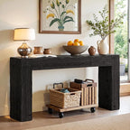 Tribesigns 63-Inch Solid Wood Console Sofa Table, Farmhouse Long Entryway Table - Image 5