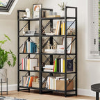 DWVO 5 Tier Bookshelf, Modern Book Shelf Storage Rack Shelves - Image 2