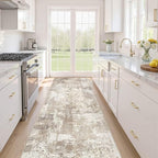 LOONGRUG Runner Rug 2x10 Washable Non-Slip Kitchen Neutral Modern Rug | by LOONGRUG