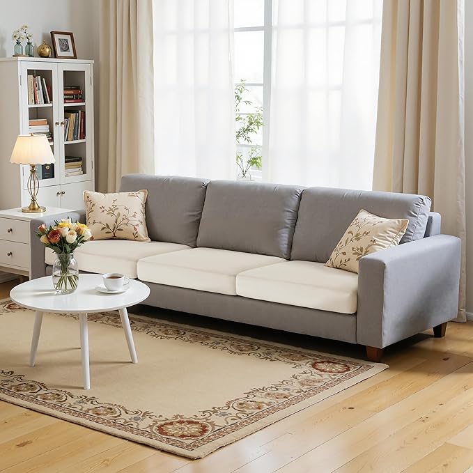Hokway Velvet Couch Cushion Covers Water Resistant Seat Covers Stretch Sofa by Hokway