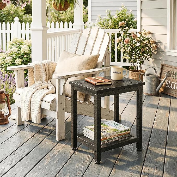 ODK Outdoor Double Side Table, Adirondack Patio End Table - Image 2