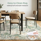 LOONGRUG 9x12 Area Rug Washable Large Neutral Modern Living Room Rugs | - Image 6