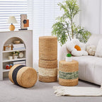 Wimarsbon Round Pouf Ottoman - Image 5