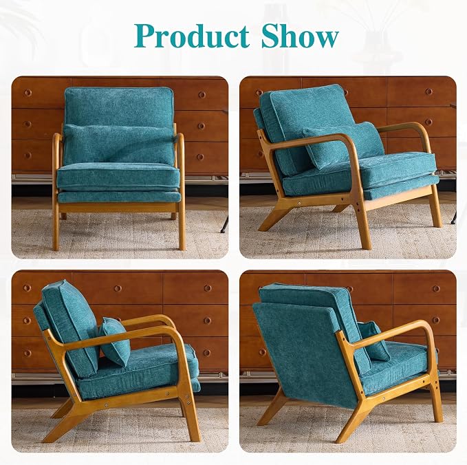 Karl home Mid Century Modern Accent Chair - Image 6