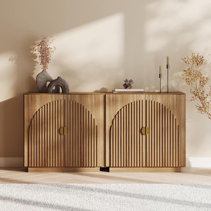 BELLEZE Modular Fluted Sideboard Buffet Cabinet - Image 7