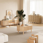 70" Fluted TV Stand with LED Lights - Image 7