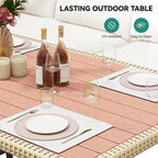 YITAHOME Patio Wicker L-Shaped Furniture Set, All-Weather Rattan Outdoor - Image 3