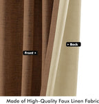 MIULEE 100% Blackout Linen Curtains - Image 6
