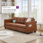 TYBOATLE 88" W Faux Leather Couches - Image 9