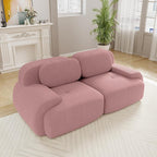 Boneless Sectional Couch, No Assembly Required, 81.8” Modular Cloud Sofa by ModonChicSofasCouches