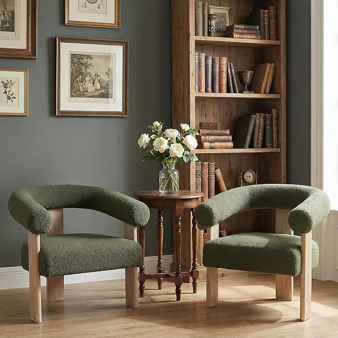 VKNOW Accent Chair Living Room Chair, Modern Upholstered Arm Chair - Image 9