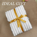 BEDELITE Ribbed Twin Blanket for Couch & Bed, Bright White, Warm Yet Lightweight - Image 6