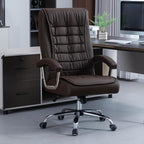 Executive Office Chair Adjustable Leather Chair High Back Swivel Office Desk - Image 2