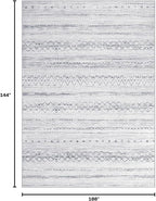 cotiled Boho 9x12 Area Rug for Living Room: Large Moroccan Washable Rug | Stain - Image 2