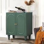 ORRD Fluted Storage Cabinet, Modern Credenza Wooden Accent Sideboard Buffet - Image 8