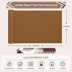 KING MOUNTAIN Leather Repair Patch, 16 x 60 Inches self Adhesive Leather Repair - Image 4