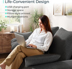 LINSY HOME Oversized Sectional Sleeper Sofa - Image 6