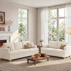 Apicizon Loveseat & 3 Seater Sofa Sets, 2 Piece Deep Seat Sleeper Sofa by APICIZON