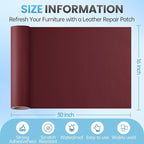 Leather Repair Patch Tape Kit, Vinyl Leather Repair Kit - Image 2