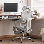 Office Chair with Footrest, Ergonomic Chair with 3D Headrest, Computer Chair - Image 2
