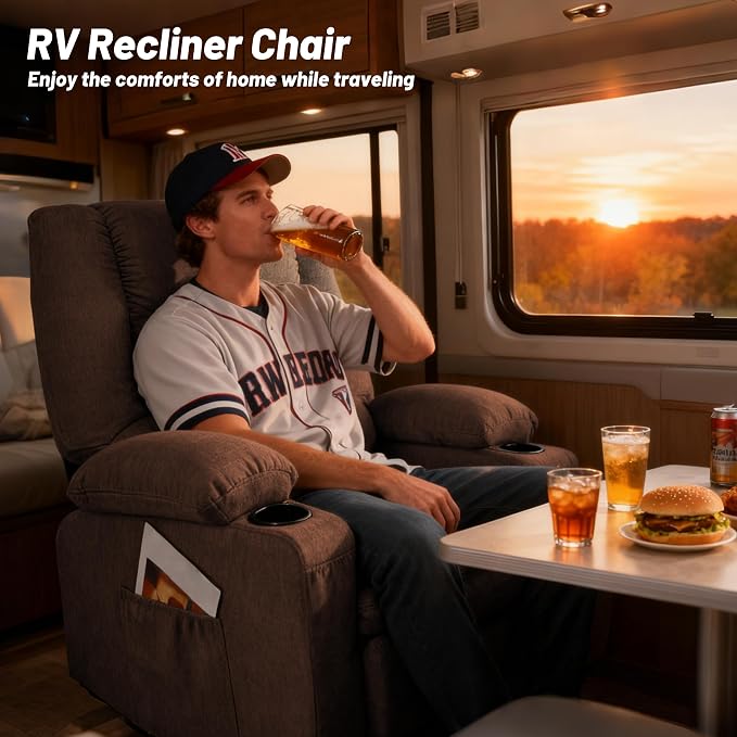 Rocker Recliner Chair with Massage and Heat, Nursery Rocking Chairs - Image 6