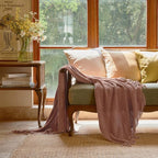 lifein Throw Blanket for Couch, Soft Boho Decor Bed Throw, Cozy Chenille - Image 2