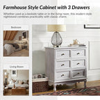 HULALA HOME 3-Drawer Nightstand - Image 6
