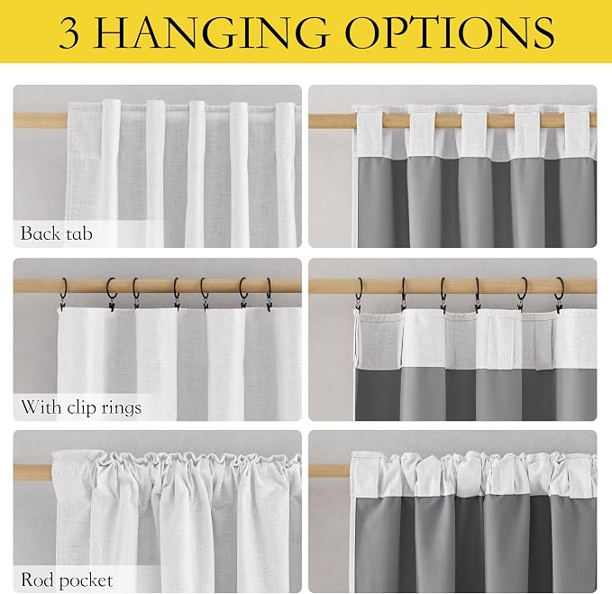 NICETOWN 100% Blackout Curtains - Image 2