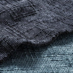 MIULEE Chenille Textured Throw Pillow Covers Navy Blue 20x20 Set of 2 | Slubby - Image 2