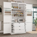 VilroCaz 80.1'' Tall Freestanding Kitchen Pantry Storage Cabinet Cupboard by VilroCaz