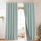 NICETOWN Full Blackout Linen Curtains by NICETOWN
