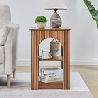 weselon End Table with 3-Tier Storage, Mid-Century Modern Side Table with - Image 6