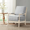 Madison Park Accent Chairs for Living Room Farmhouse Modern Armchair, Solid Wood by MADISONPARK