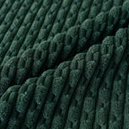 Set of 4 Dark Green Decorative Throw Pillow Covers 18x18 Inch Corduroy Pillow - Image 4
