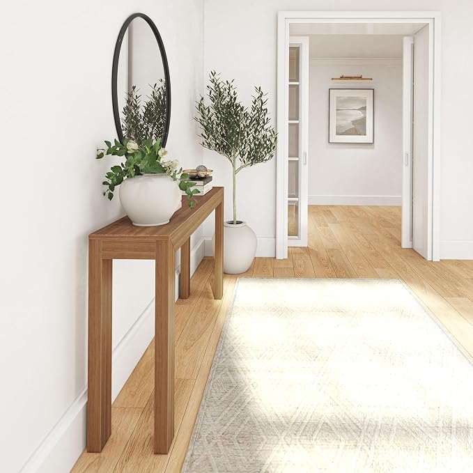 Plank+Beam Modern Solid Wood Console Table, 56 Inch, Sofa Table, Narrow - Image 5