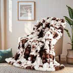 Cow Print Blanket for Couch, Faux Fur Throw Blanket, Super Heavy Warm Cozy - Image 7