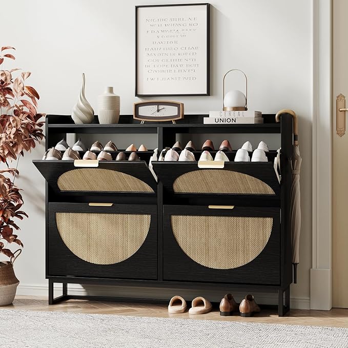 Maupvit Large Rattan Shoe Storage Cabinet by MaupvitFurniture