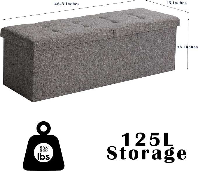 45.3 Inches Ottoman Bench - Image 3