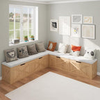 Bobve L-Shape Storage Bench by Bobve